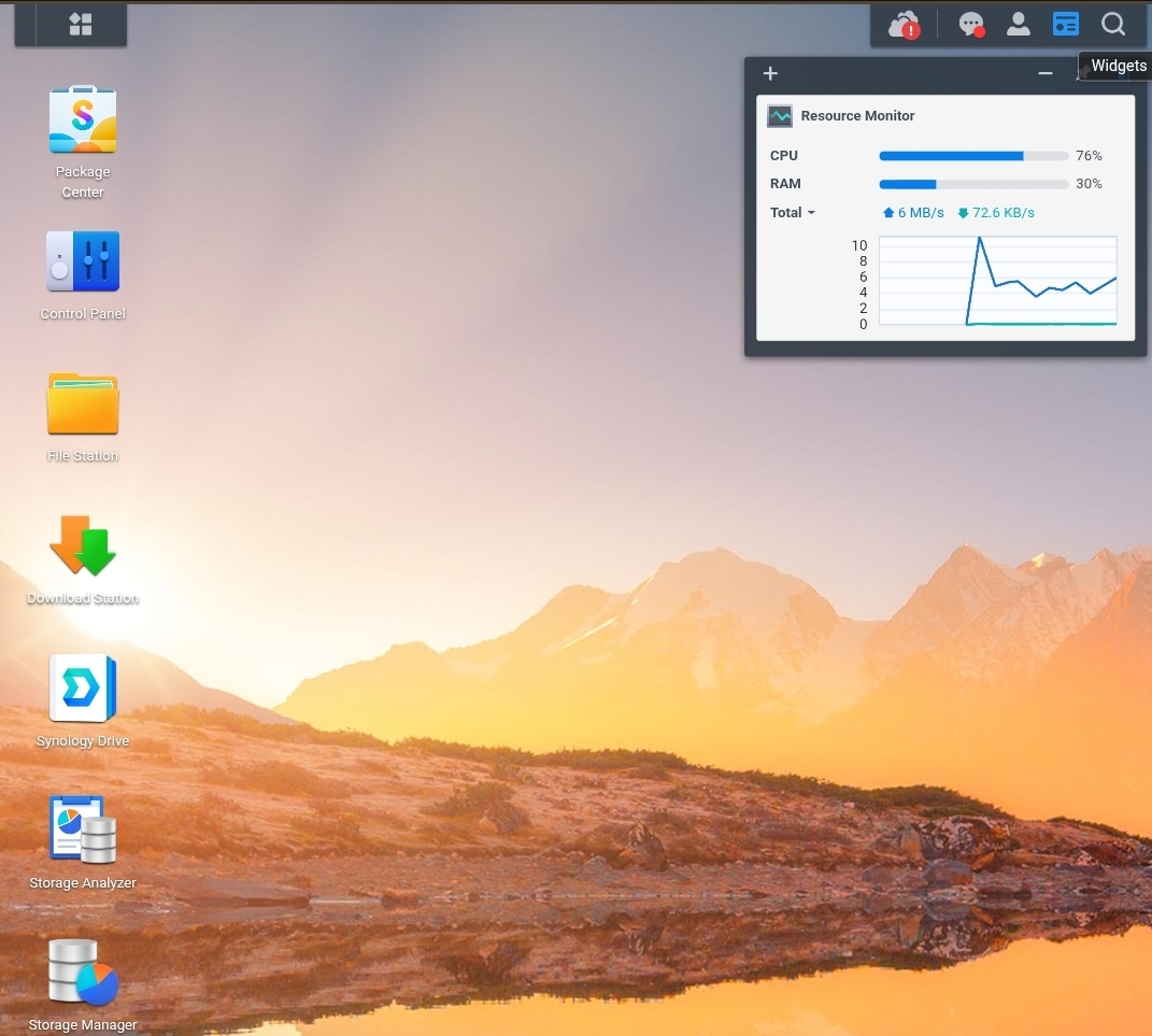 Synology DSM — správa NAS a nainštalované balíky